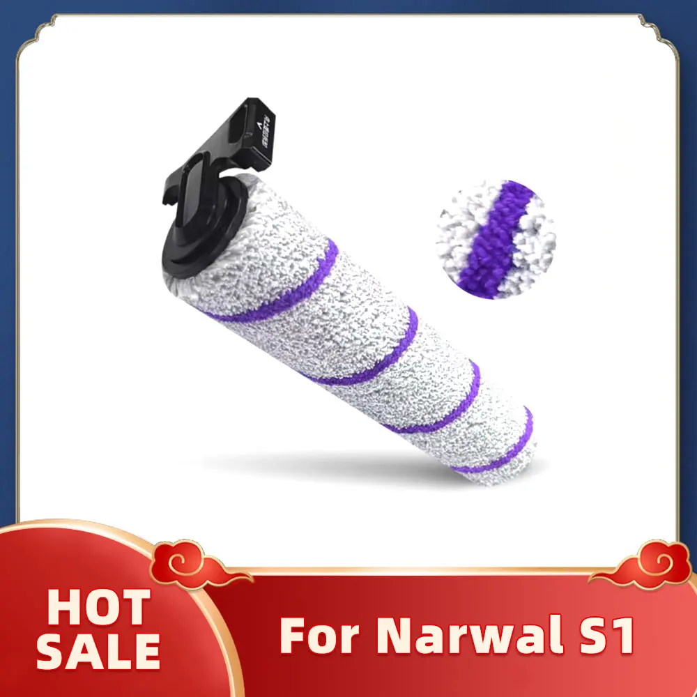 Cepillo de rodillo para aspiradora en seco y húmedo, accesorios de repuesto para Narwal S1