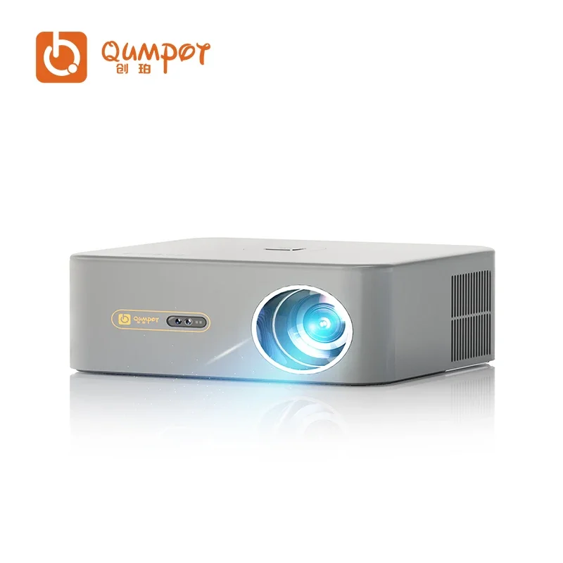 Qumpot 3D 4K UHD UST LED LCD 4600 ANSI Lumens TV PROJECTOR 4K المسرح المنزلي