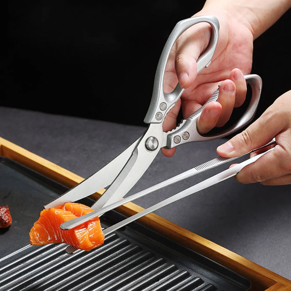 

Kitchen Scissor Stainless Steel Multi-Function Barbecue Meat Shear Poultry Bone Cutter Ergonomic Comfortable Grip Wear-Resistant