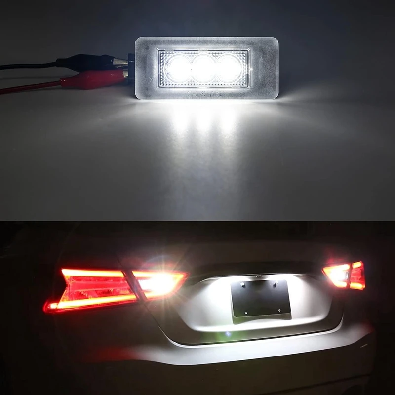 Car LED Number License Plate Lamp White Light 265108990E For Nissan Serena C27 2016-2018 Altima Tail Lamps