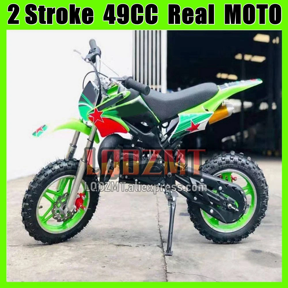 49CC Mini Motorcycle 2 Stroke Dirt Bike Gasoline Mud Pit Mountain Off-road Superbike Racing Motorbike Adult Children MOTO Bikes