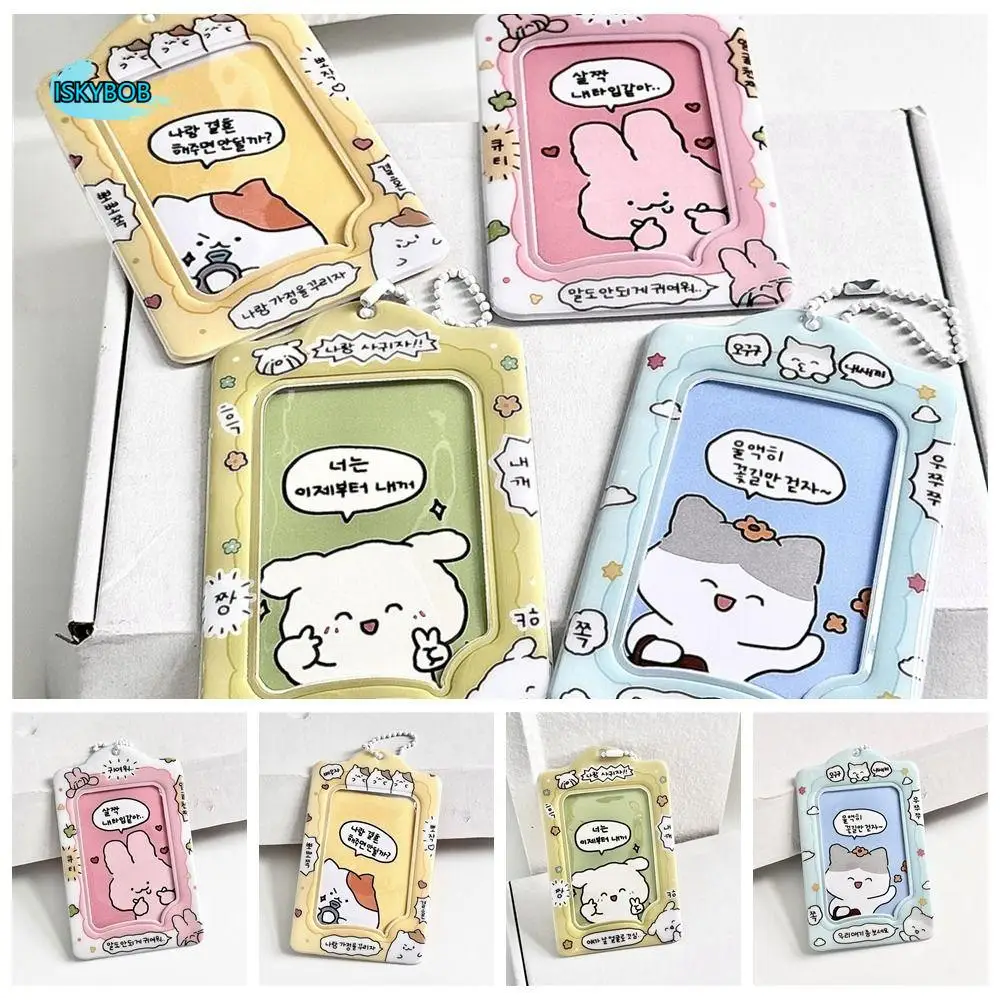 

Kawaii Rabbit Cartoon Card Case Korean Style INS ID Card Cover Card Sleeve ID Card Cover Cartoon Protective Case Student