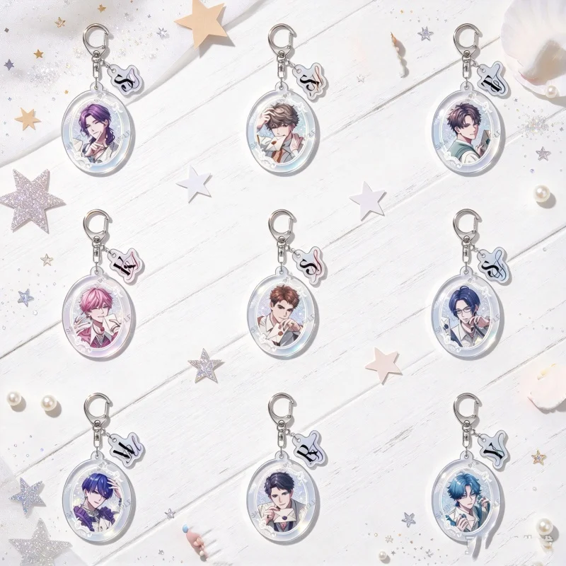 Anime Break My Case 6CM Acrylic Keychain Bag Pendant Shiho Aima,Sakuya Aira,Kosei Kamagari,Miyabi Tsukuba Bag Acrylic KeyRing