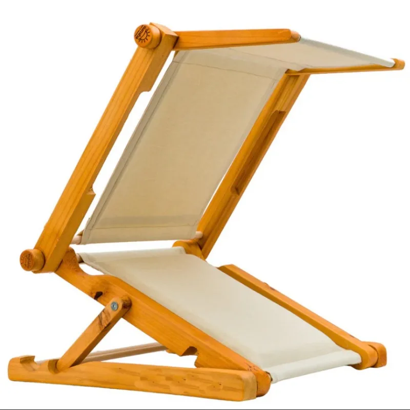 Custom solid wood park wooden folding chair, beach chair, outdoor folding beach lounger
