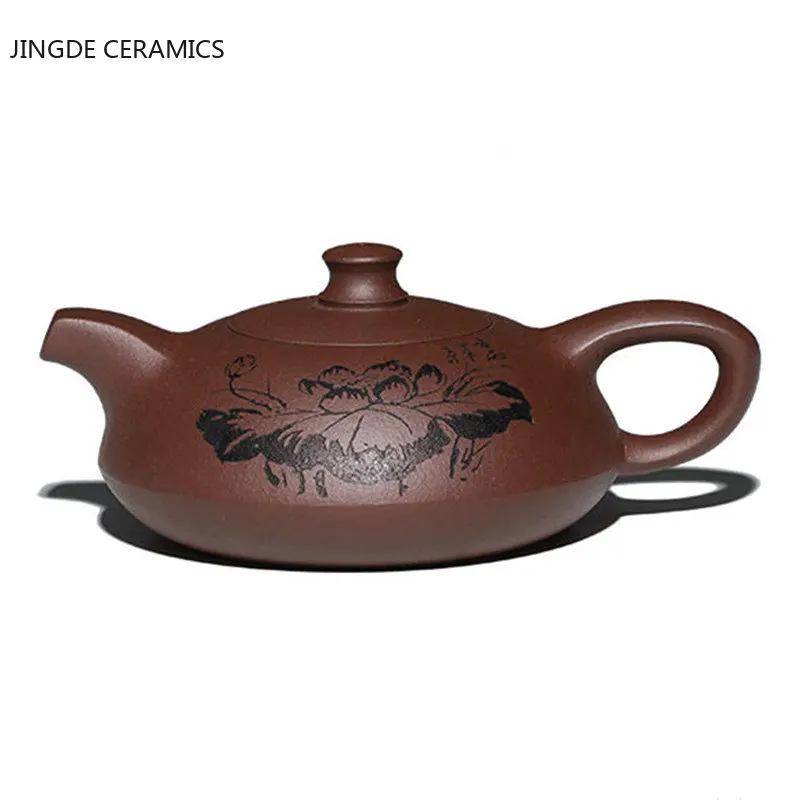 

200ml Yixing Purple Clay Teapot Handmade Filter Tea Pot Raw Ore Purple Mud Beauty Kettle Chinese Zisha Tea Sets Home Tea Infuser