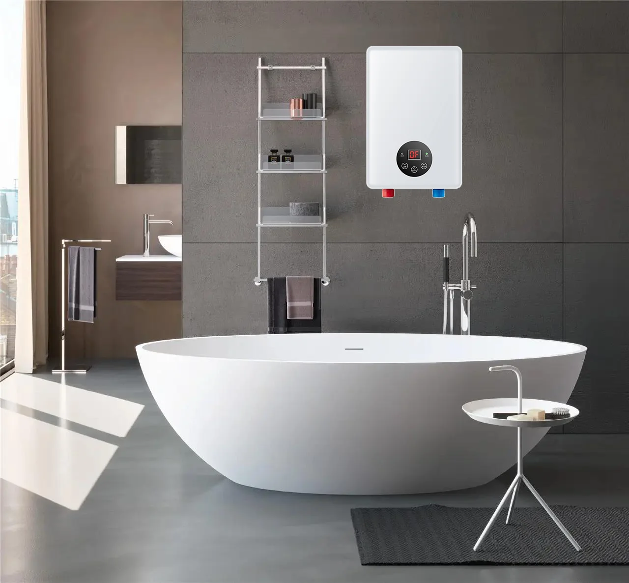 سخان مياه دش كهربائي فوري ذكي بقدرة 7 كيلو وات للاستحمام سخان مياه كهربائي لحظي