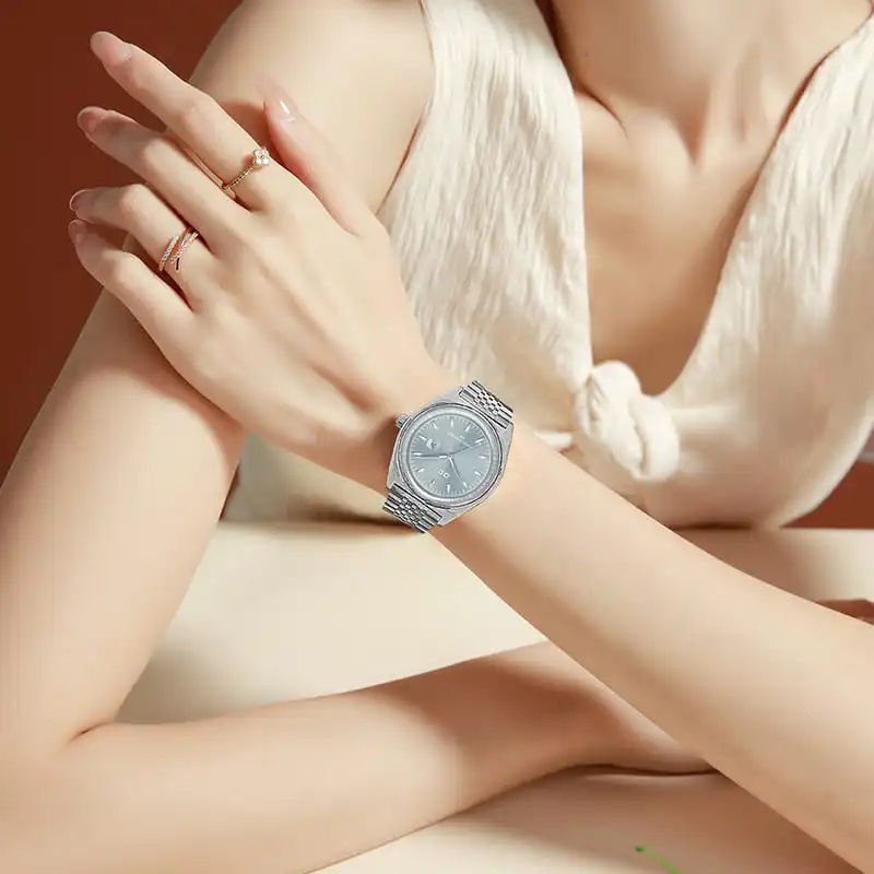 DOM 1782 eleganti orologi al quarzo per donna lusso casual luminoso in acciaio inossidabile impermeabile orologio da polso da donna d'affari reloj mujer