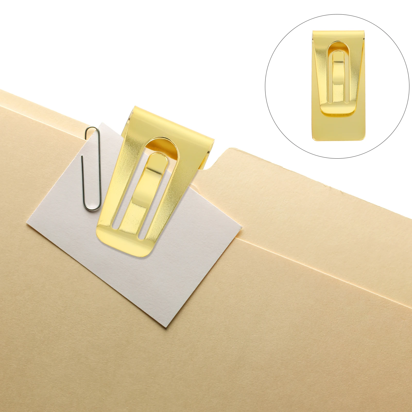 Stainless Steel Money Clip Multifunctional Wallet Clamp For Cash Card File Organizer Label Holder Office School Banknote Storage