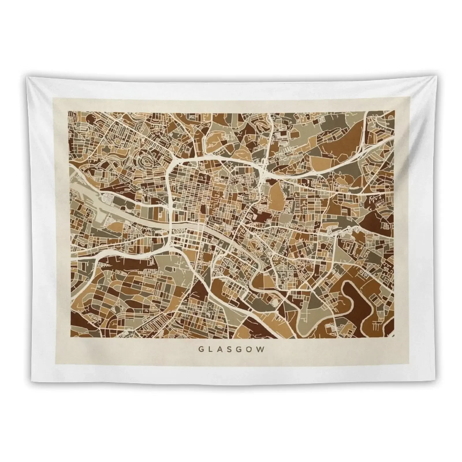 

Glasgow Street Map Tapestry Aesthetic Room Decoration Wall Hangings Decoration Aesthetics For Room Japanese Room Decor Tapestry