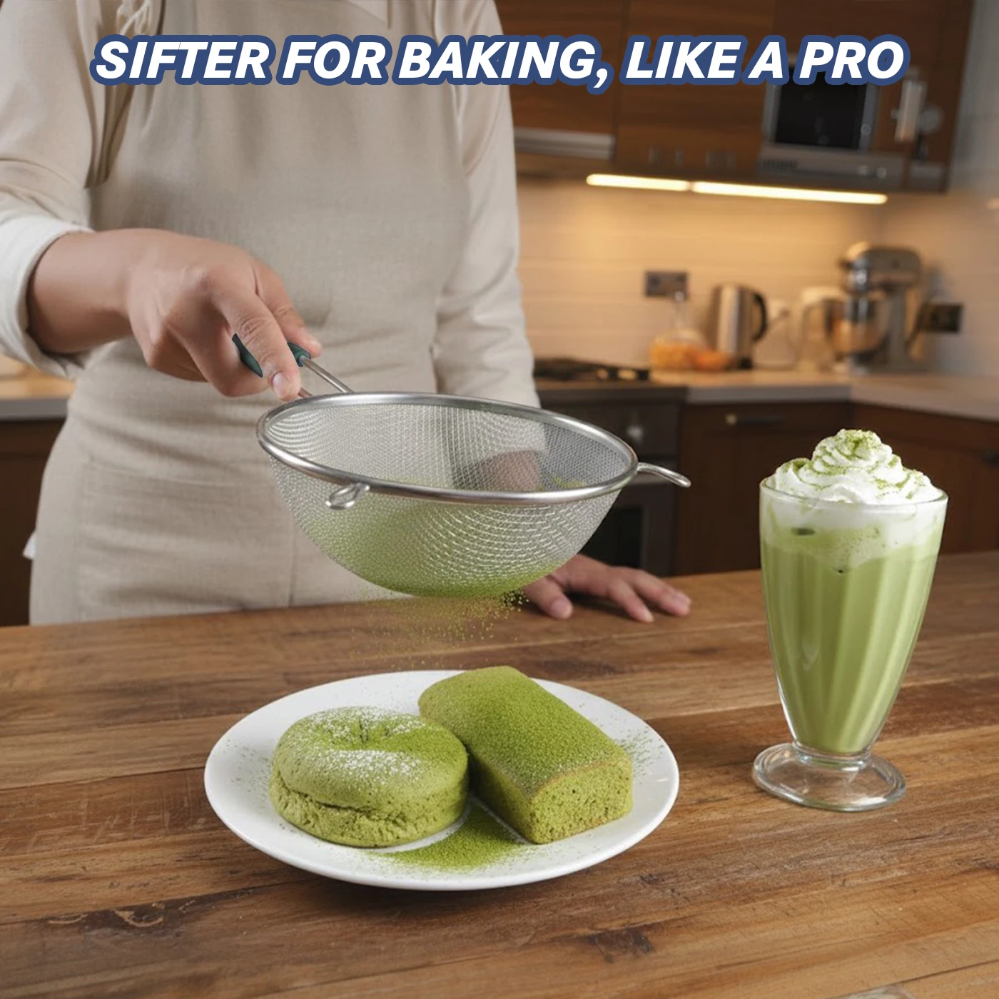 

tastyWay stainless steel wire fine mesh flour filter, kitchen filter, filter tool, kitchen accessories