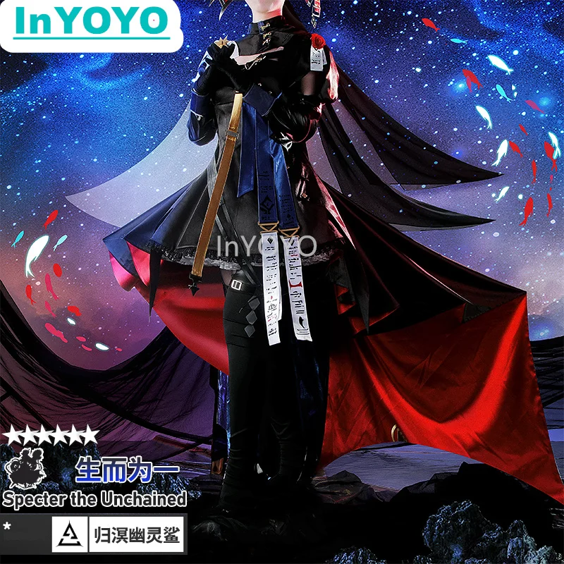 InYOYO Arknights Cosplay Specter The Unchained Costume Game Suit Gorgeous Dress Uniform Halloween Party Outfit S-3XL Custom Made