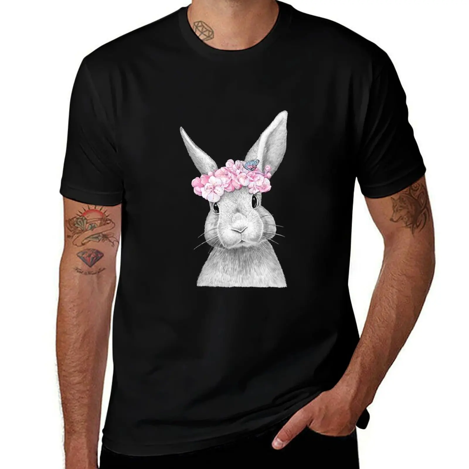 

Spring bunny T-Shirt Outdoor Sports Lightweight Tee