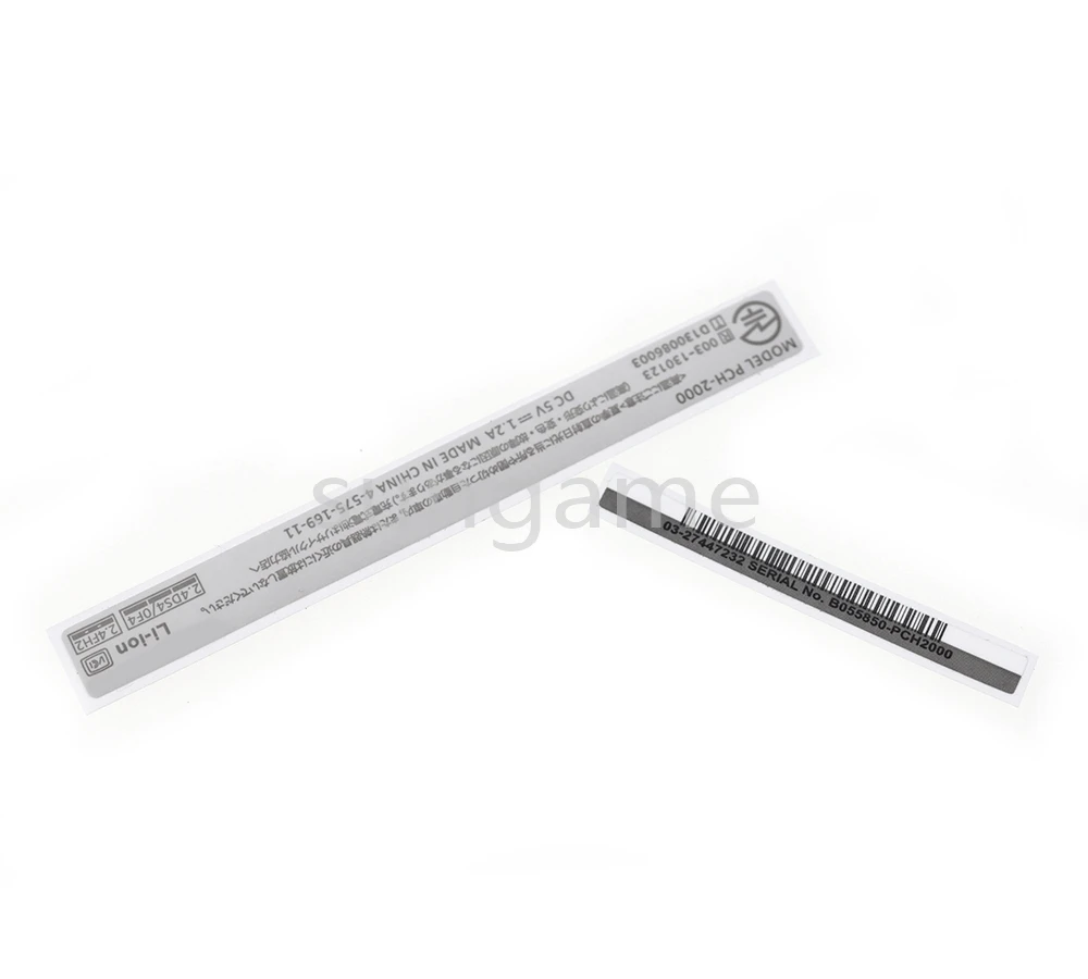 1set New Back Shell Lables 2-in-1 Stickers Replacement for PS Vita 2000 for PSV 2000 PSV2000