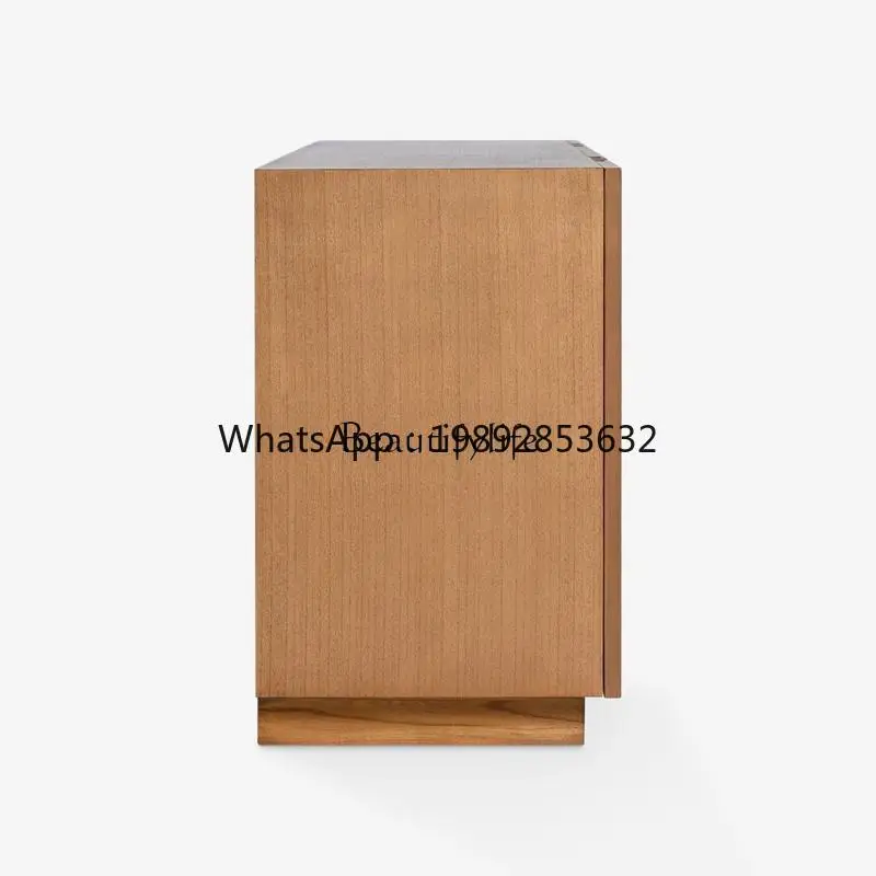 FF French antique side cabinet solid wood retro wall storage cabinet living room furniture