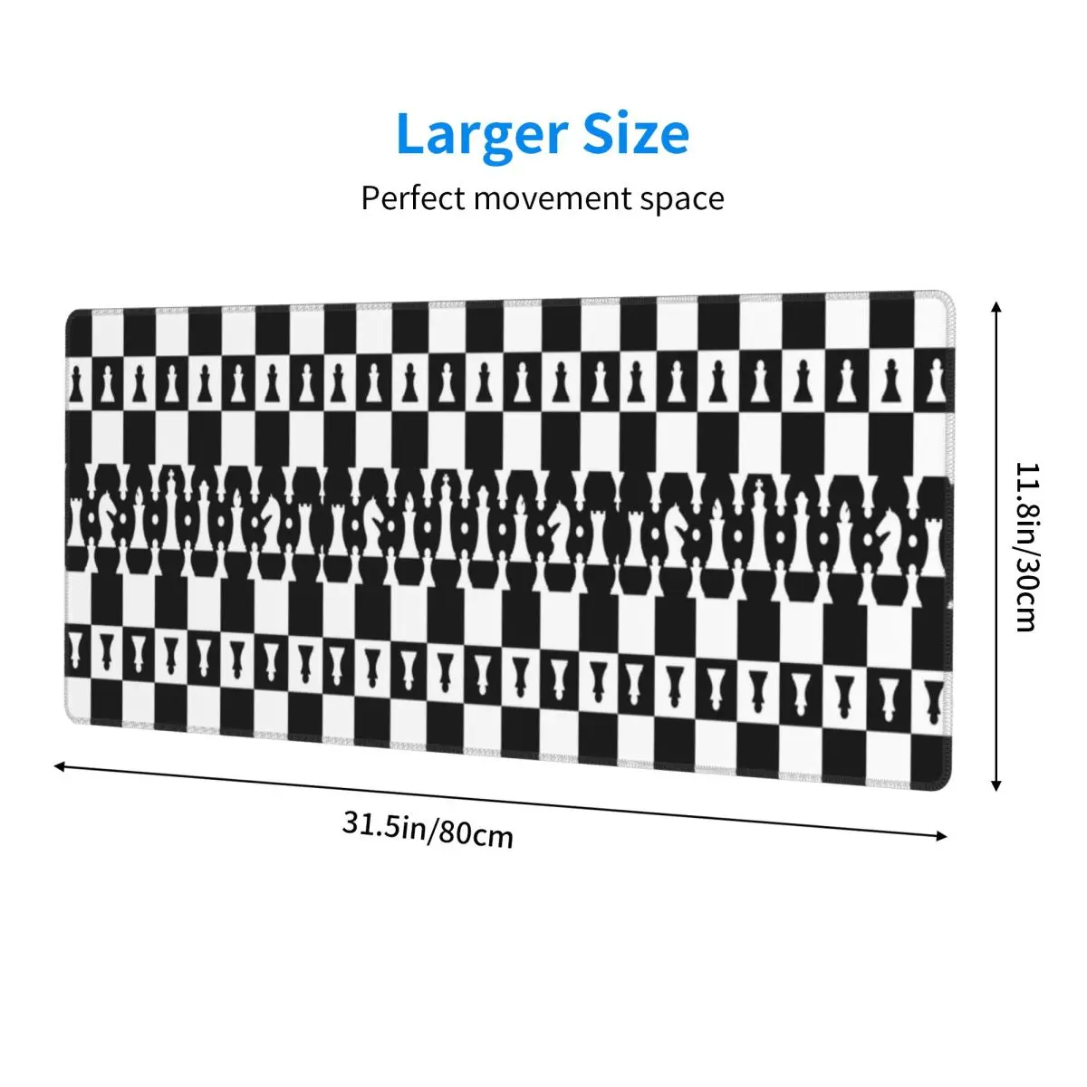 Large Mouse Pad Chess Pieces On Board Chessboard Gamer PC Laptop Mats Keyboard Carpet Computer Gaming Desk Mat