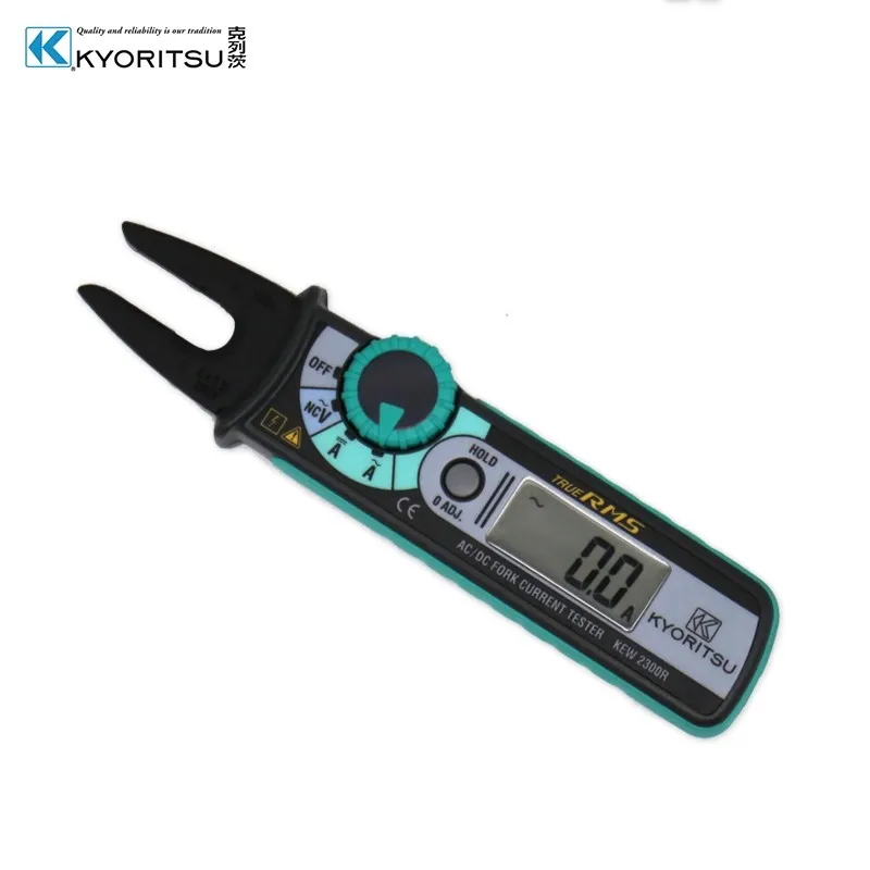 Kyoritsu 2300R True RMS AC/DC Digital Fork Current Tester Meter, (AC/DC 100A)