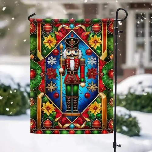 Nutcracker Holiday Wintertime Christmas Flag Garden Flag- House Flag GGP FFL EEN AAL HHM WZZ yyi