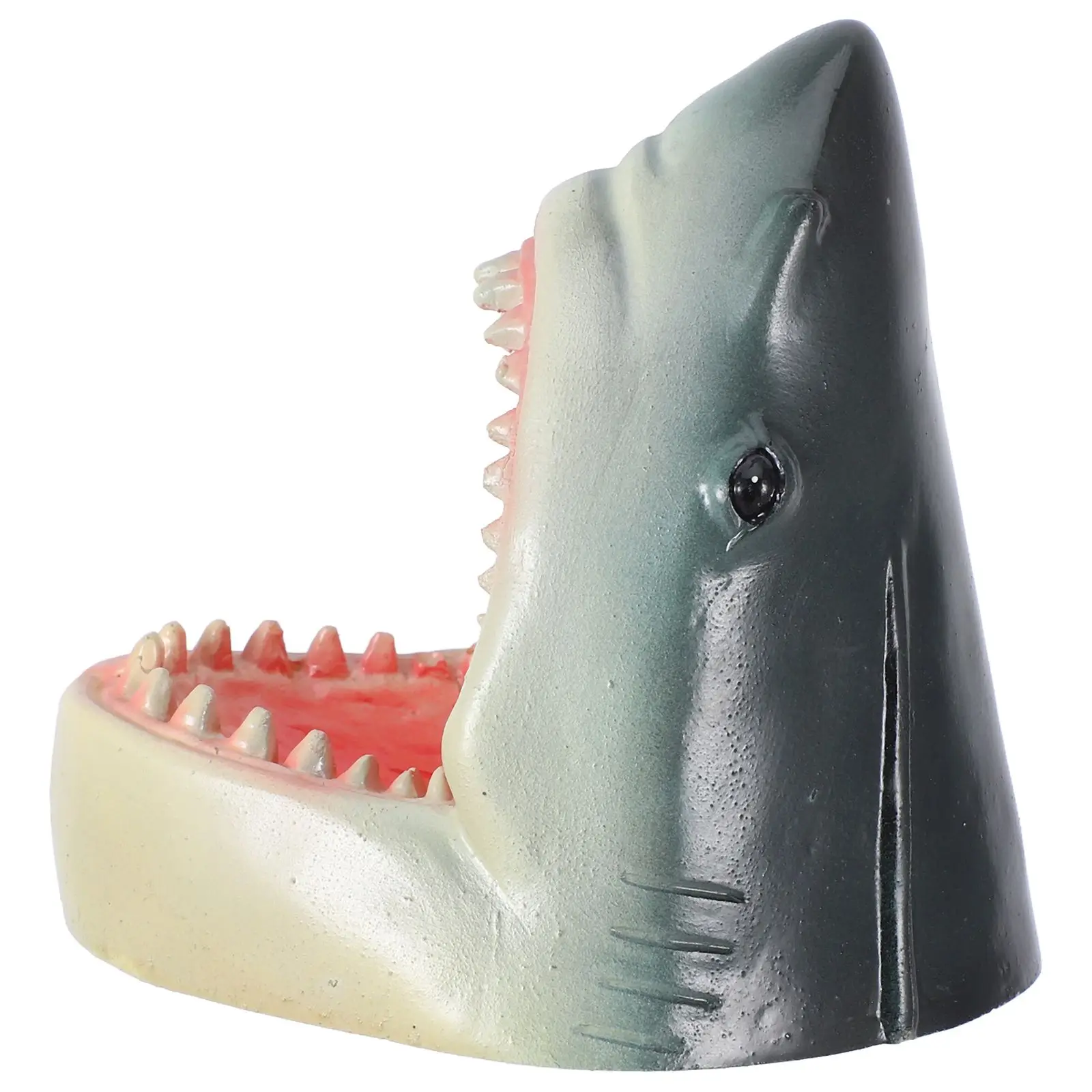 

Shark Ornaments Floating Pond Decor Realistic Resin Shark Head Lawn Garden Pool Decoration Handpainted Outdoor
