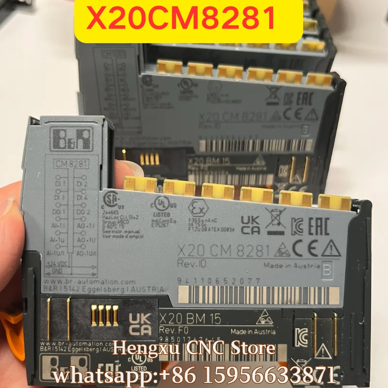 Second hand X20CM8281 PLC module, functional test normal