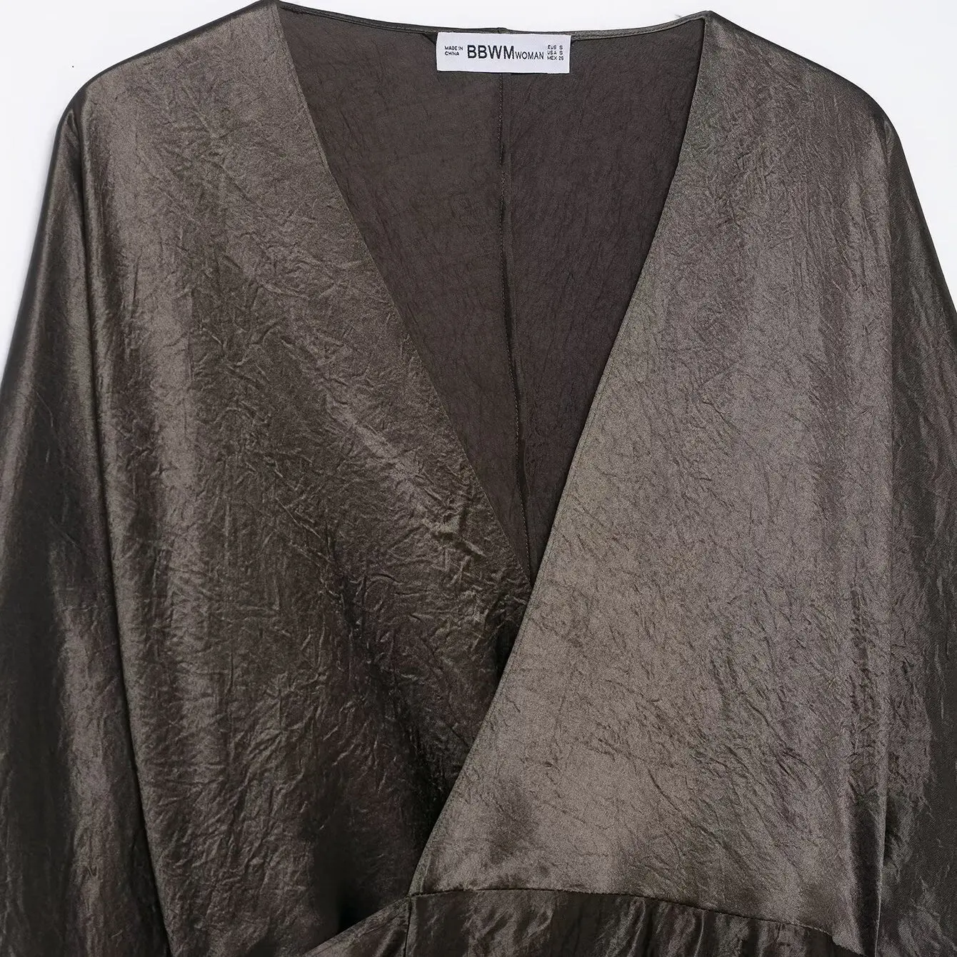 Ele satén sensación doble botonadura Dr JNLEAOG mujer Faion otoño nuevo Sle largo Sve Slim Fit corte recto Casual Dr