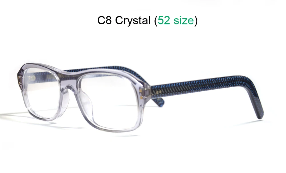 Kingsman Brillengestell mit Etui, Retro, handgefertigt, Acetat, rechteckige Brillen für Herren, Kingsman Agent Eggsy-Brille – Detail 22