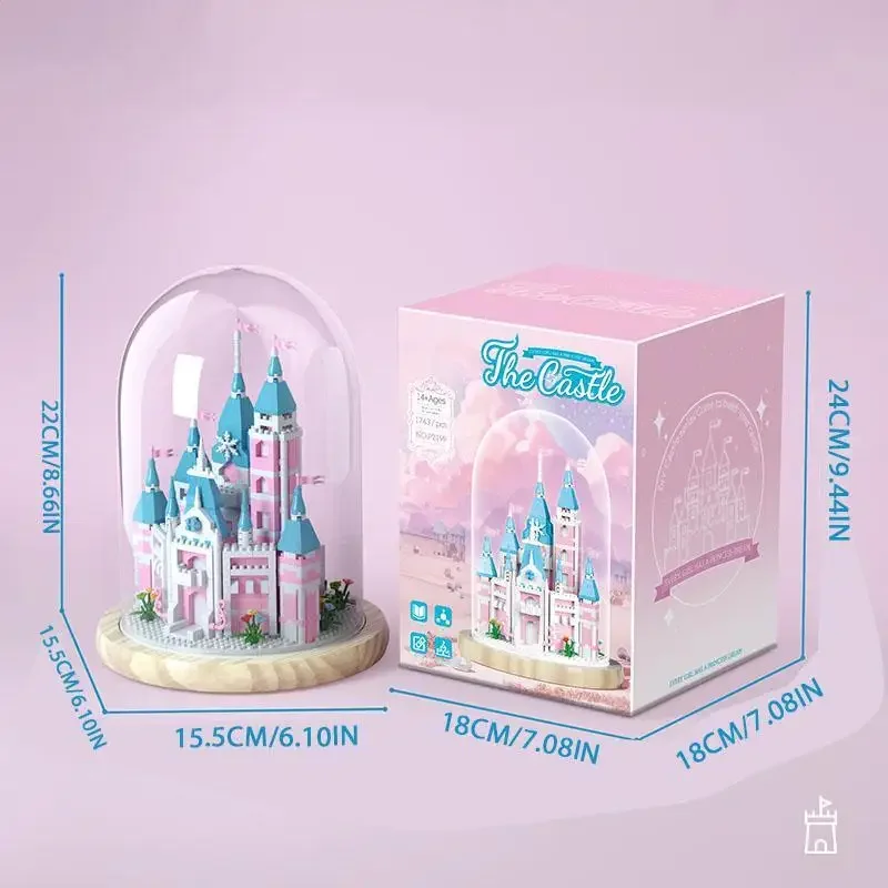 الخيال الأميرة القلعة اللبنات نموذج مجموعات DIY الطوب تجميعها الكلاسيكية الإبداعية فيلا منزل حديقة الاطفال DIY اللعب الهدايا #6