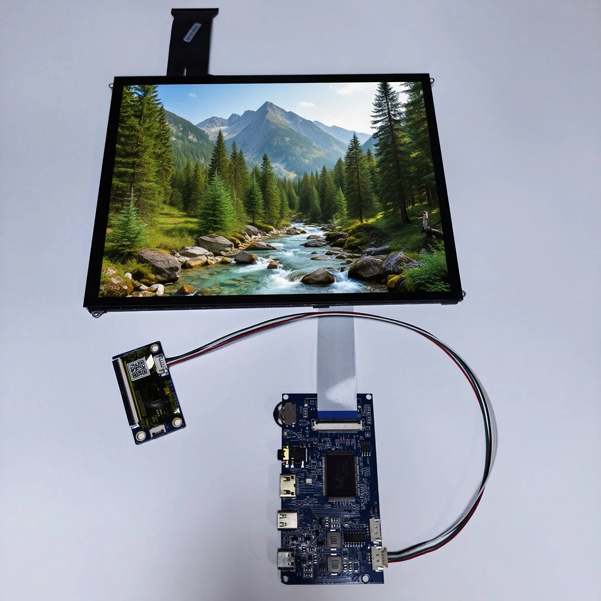 Module d'affichage à écran tactile de 9,7 pouces - 2K IPS 2048x1536 HDMI Type C USB 5V alimenté par USB pour les moniteurs Raspberry Pi