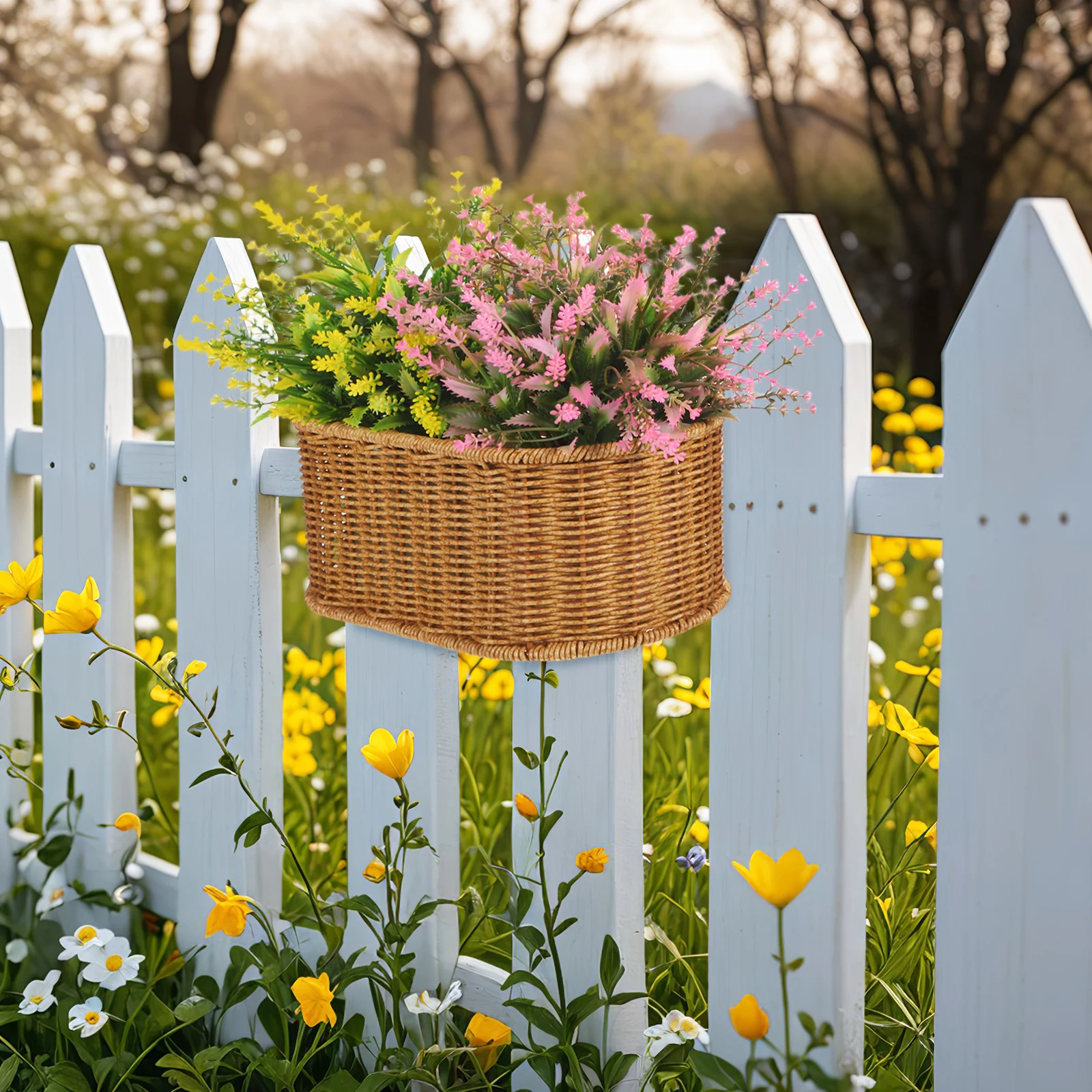

Wall Hanging Basket Woven Large Capacity Kitchen Storage Basket Vegetable Fruit Garlic Ginger Holder Woven Wall Baskets