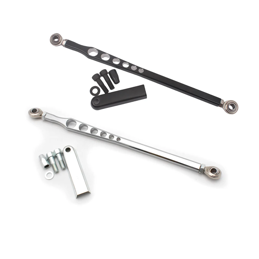 Fit For Harley Touring Electra Glide Softail Dyna Fat Boy Road King Motorcycles Gear Shift Linkage Lever Black Chrome 330mm