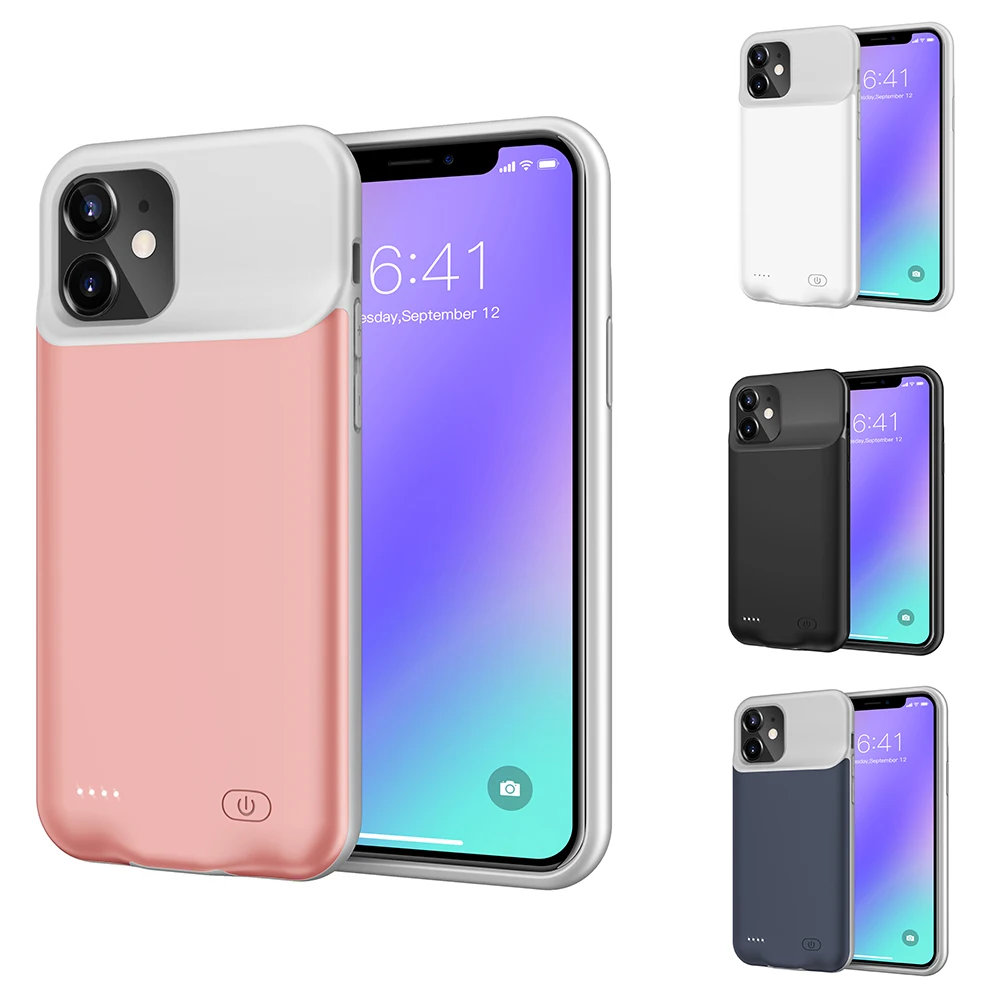 

7000/6000mAh Power case For iPhone 12 Pro Max Mini Battery Charger Case For iPhone 11 Pro Max Charging Case Portable Power Bank