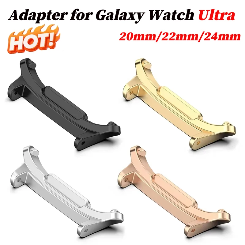 1Pair Adapter for Samsung Galaxy Watch 7Ultra 47mm Metal Connector for Samsung Watch Ultra 2025 20mm 22mm 24mm Watch Accessories