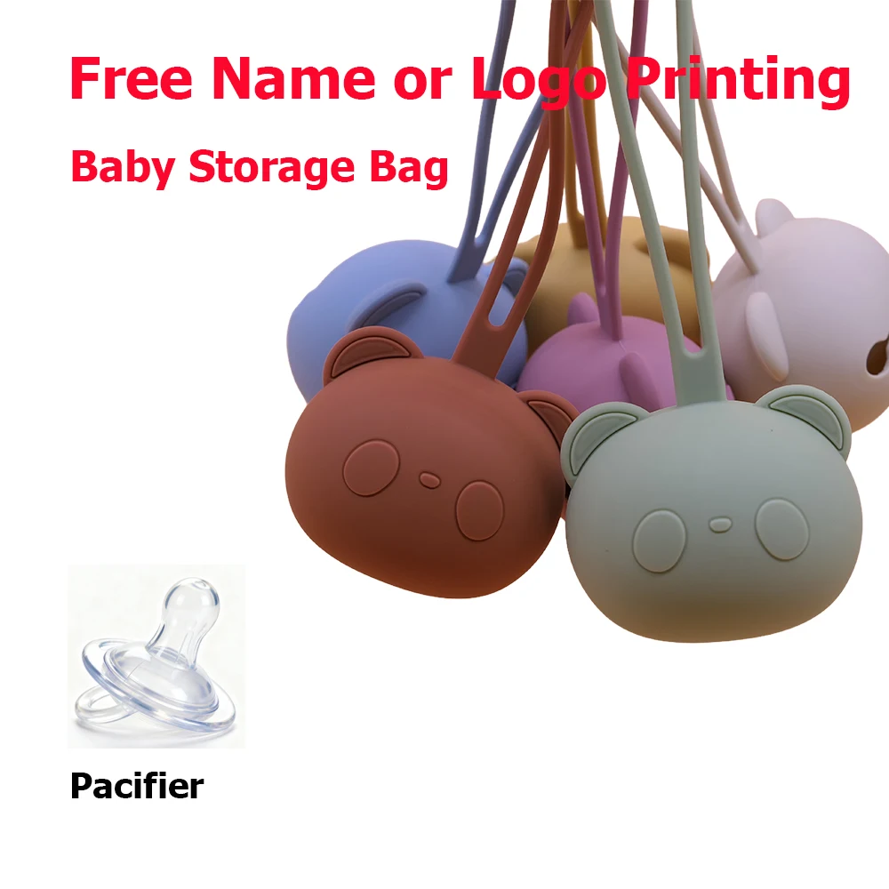 

Свободное имя с принтом, подарок-сюрприз, коробка для хранения ребенка, чехол для соски, силиконовая сумка, более продуманный и уникальный