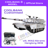 COOLBANK M1A2 Abrams U.S.A. Battle RC Tank Airsoft 1/16 2.4Ghz Remote Control Military Vehicle Infrared BB Bullets Henglong 3918