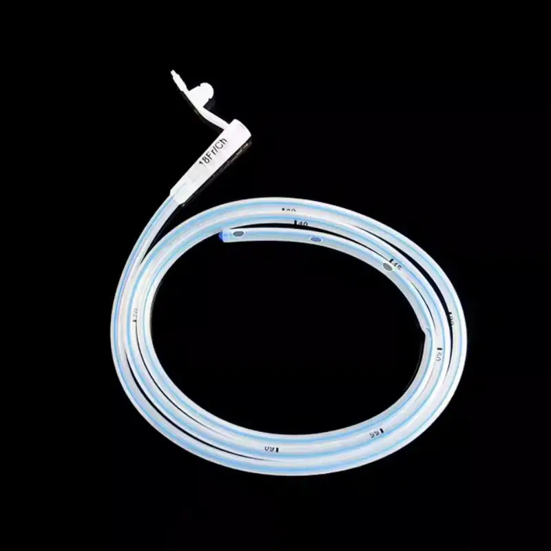 Disposable Nasal Feeding Tube Gastric Silicone Tube Sterile  Medical Nasogastric Feeding Tube Fr14/Fr16/Fr18 Without Saccule