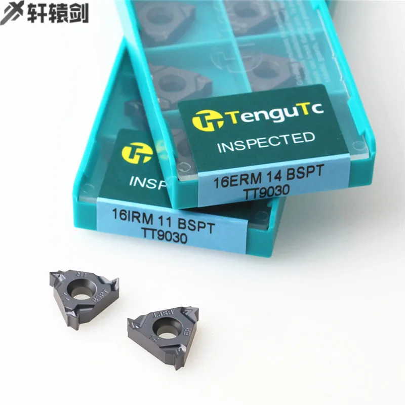 10 قطعة 16ERM 16IRM 16ER 11 14 19 BSPT TT9030 تحول أداة الآلات CNC كربيد إدراج موضوع
