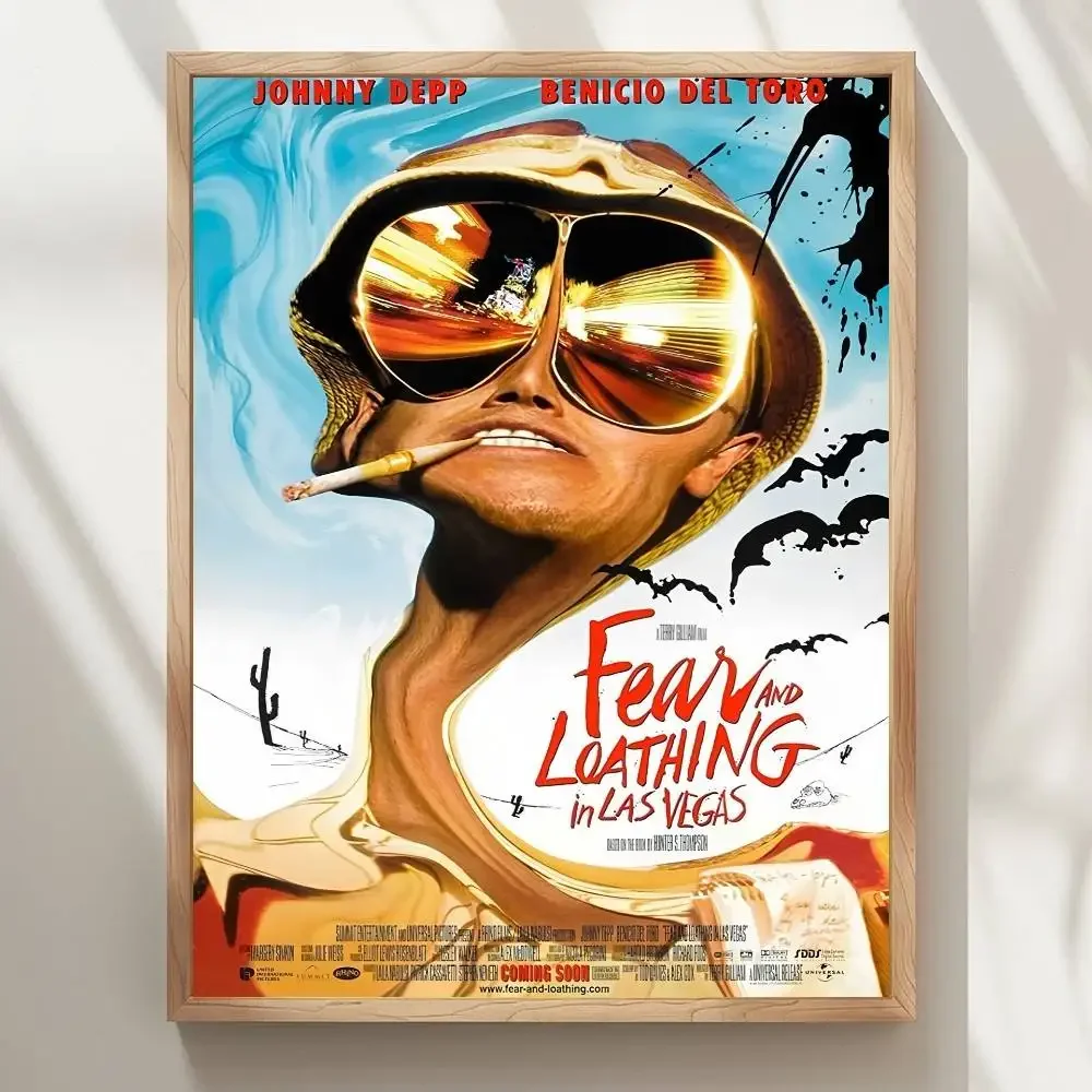 الفيلم الكلاسيكي F-الخوف والكراهية في لاس فيغاس ملصق جودة عالية طباعة مقاوم للماء جدار الفن ملصق لغرفة المعيشة بار #6