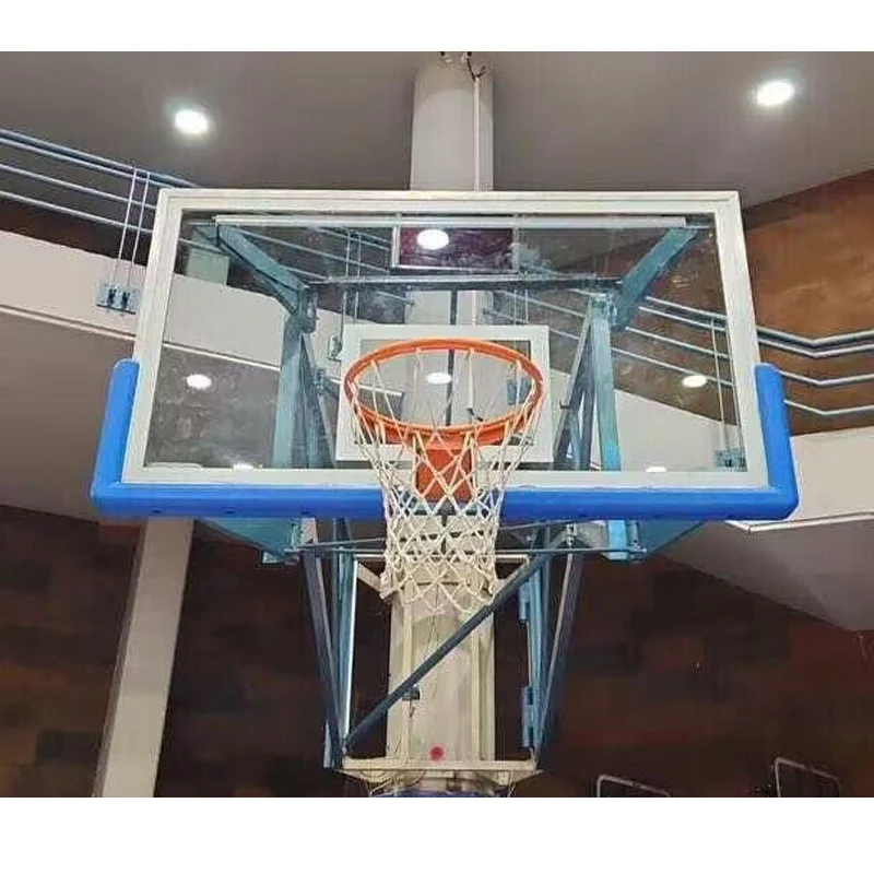 

72-Inch Aluminium Basketball Backboard FIBA Standard Tempered Glass with PU Padding Eco-Friendly Court Gear