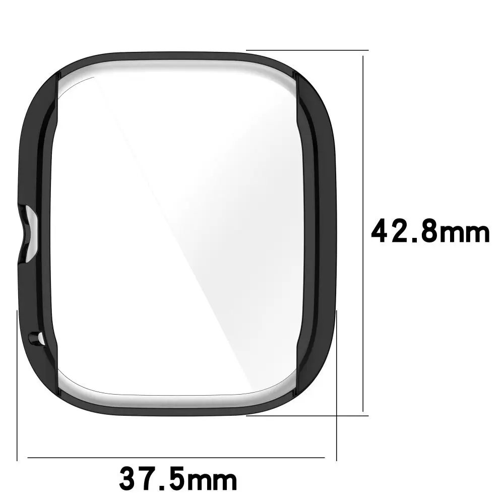 Protetor de tela cheia para Amazfit GTS4 Mini, capa protetora TPU, relógio inteligente macio, chapeamento