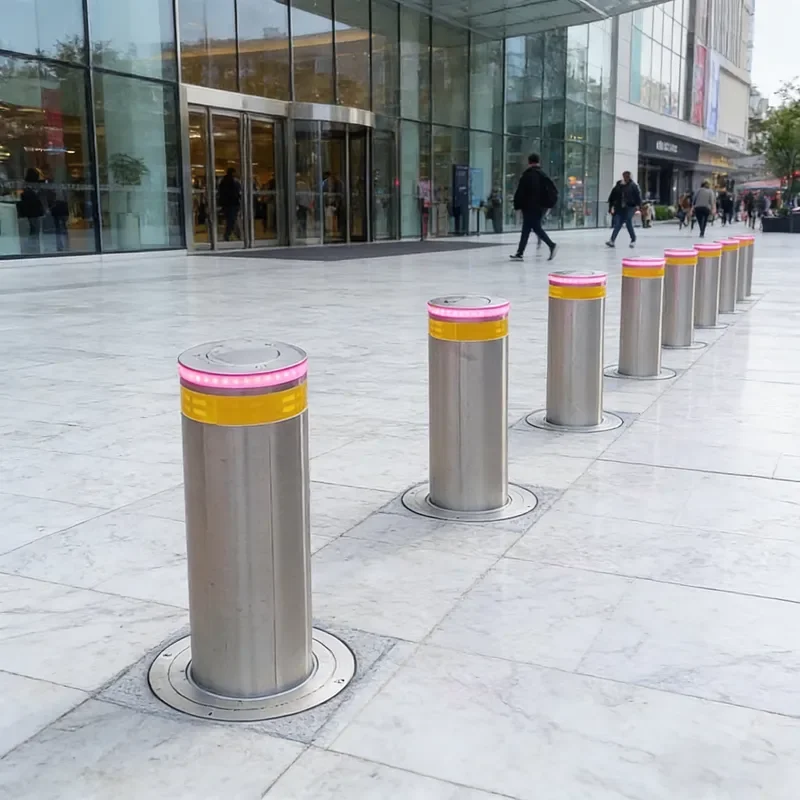 Commercial Flexible Invisible Parking Underground Retractable Automatic Rising Bollard