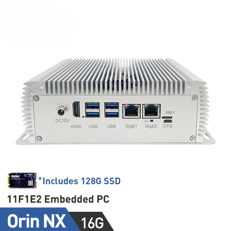 Jetson Orin NX16GEmbedded Computer AI Industrial PC Plink 11F1E2-Orin NX16G-128G