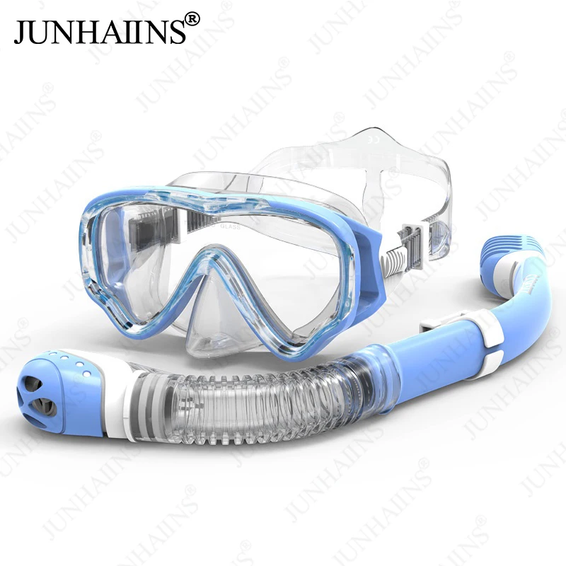 

1 шт. детская маска для дайвинга с дыхательной трубкой, большое поле зрения, Регулируемая Маска для подводного плавания, подходит для плавания, дайвинга,