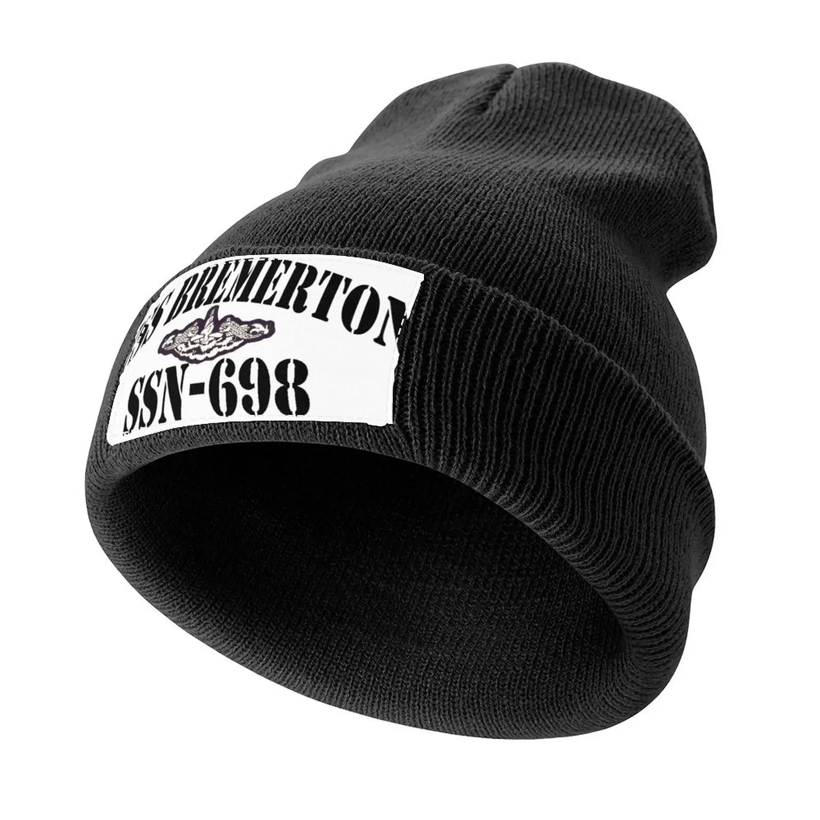 

USS BREMERTON (SSN-698) SHIP'S STORE Knitted Cap Wild Ball Hat custom Hat For Girls Men's