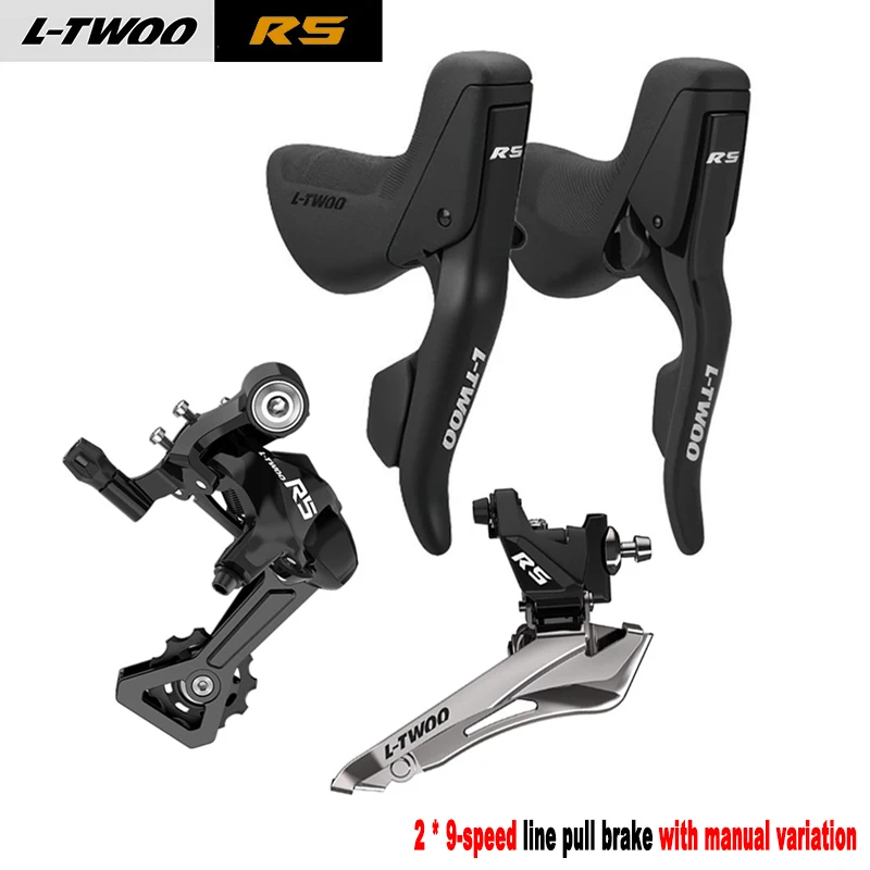 

LTWOO R5 2X9 Speed Derailleurs Kit for Road Bikes 18 Speed 18v 9v Rear Derailleurs Groupset for Road Bicycle Compatible SHIMANO