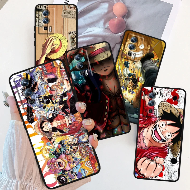 Anime Ones Pieces L-Luffy For Xiaomi Redmi 9A 9C 9AT 10C 9 9T 10 12C 13C A3 12 K60 A1 K50 K40 5G Black Back Phone Case