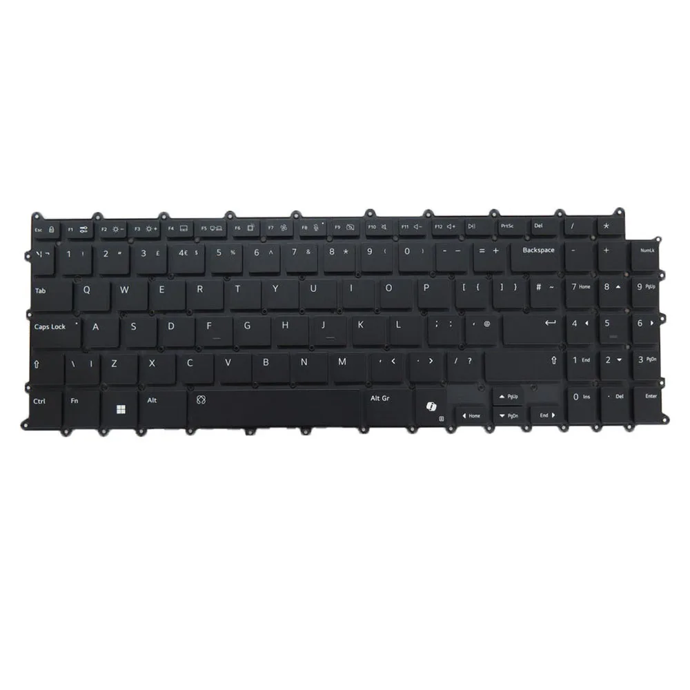 Backlit Keyboard For LG 16Z90TP 16Z90TP-K 16Z90TS 16Z90TS-G French FR United Kingdom UK Black New
