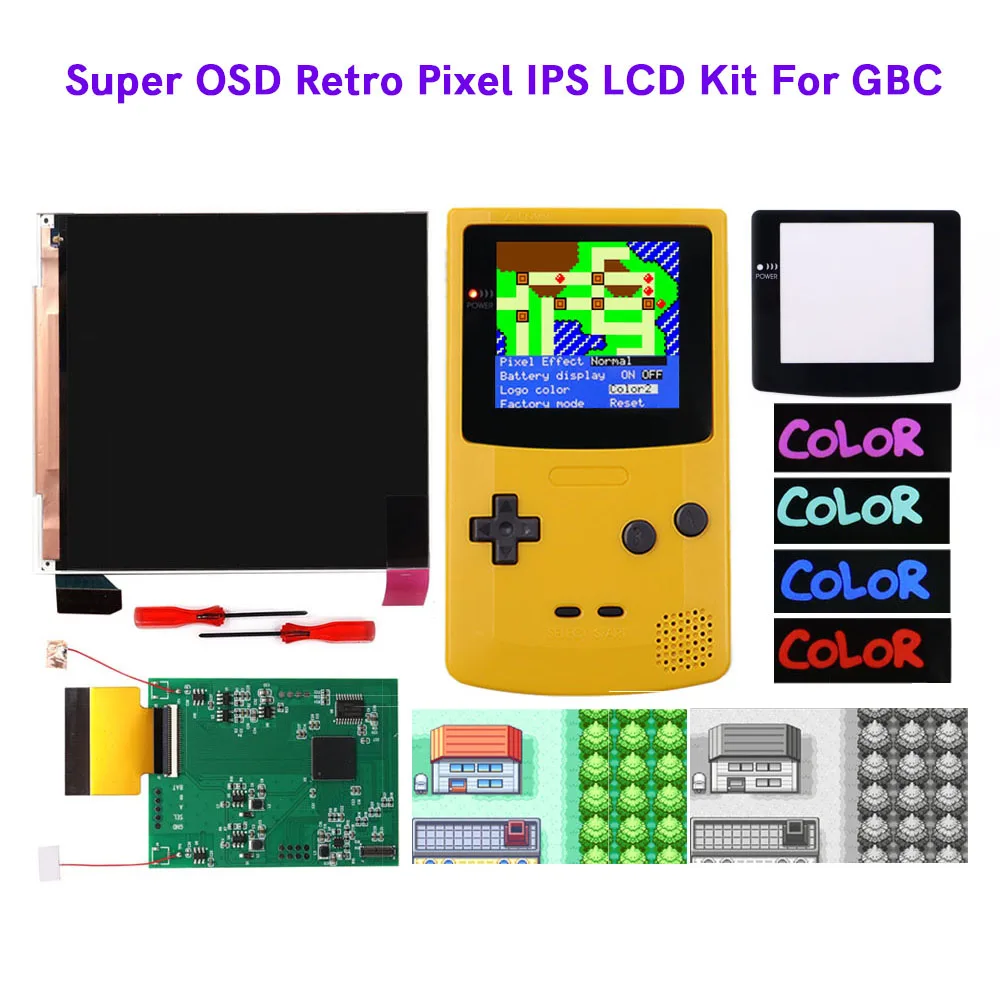 hispeedido-for-gbc-high-brightness-ips-lcd-backlight-kits-32-color-options-8-built-in-color-modes-for-gameboy-color