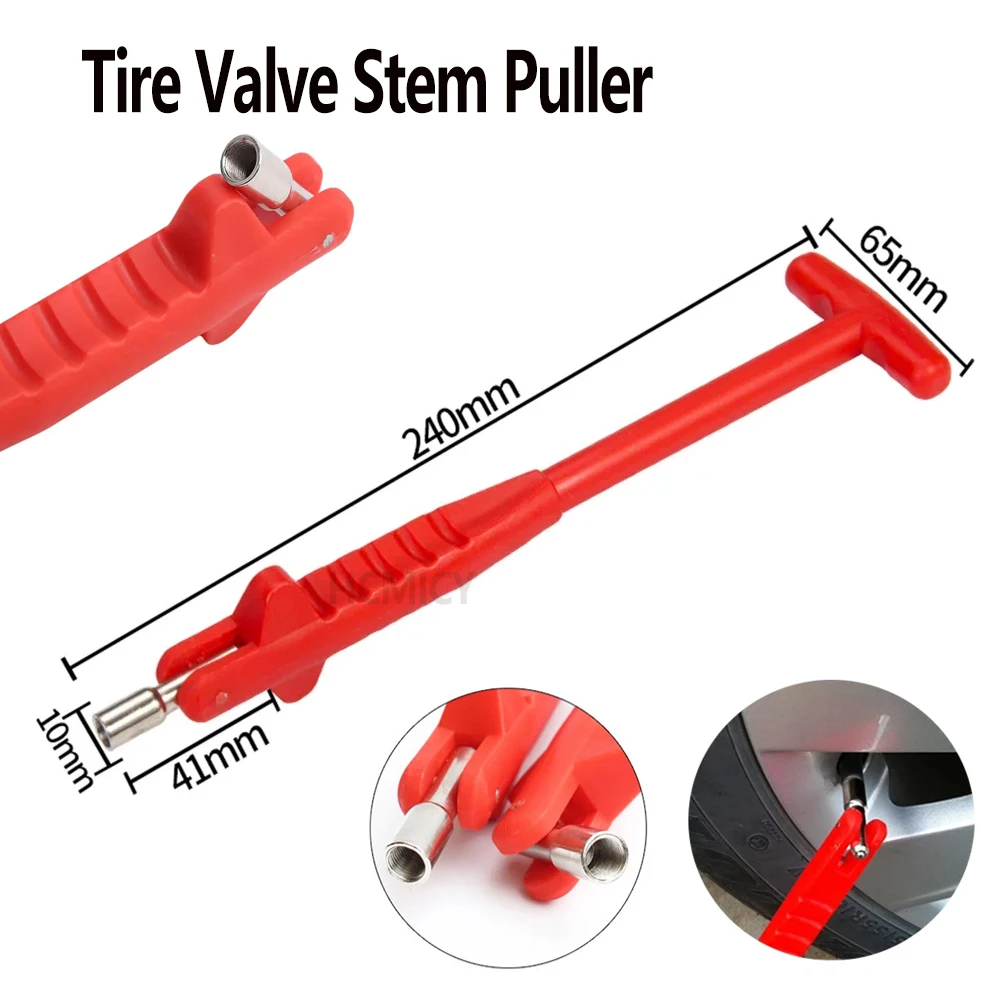 

Tire Valve Stem Puller Tube Tire Repair Tools Plastic Metal Car Puller Tire Remover Installer Change Tools Auto Accessories