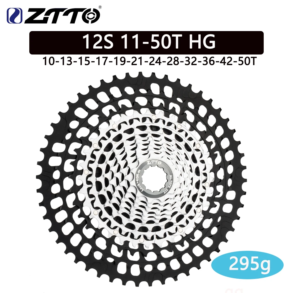 ZTTO 超軽量 MTB 12速 11-51T HG カセット ブラックシルバー CNC