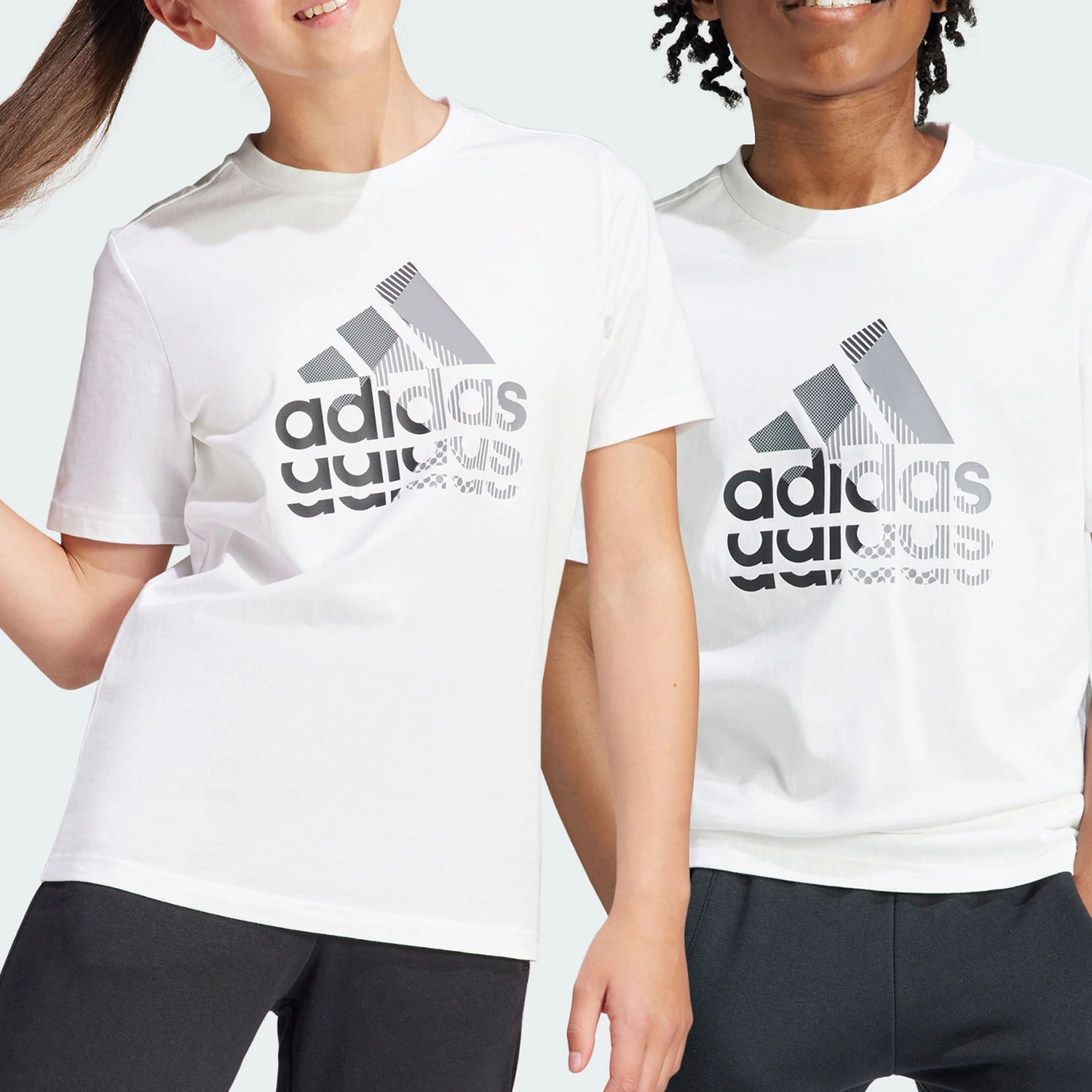 Оригинальная летняя новинка Adidas: простая детская футболка с круглым вырезом и короткими рукавами IB9137