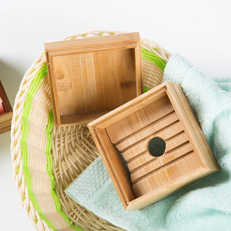 Simple bamboo manual soap box Japanese bamboo soap dish bamboo wooden soap rack